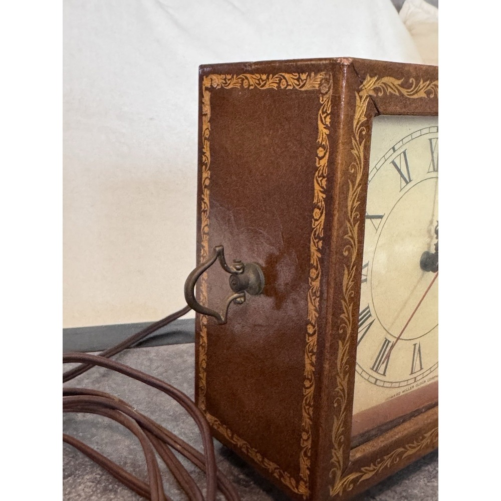 RARE VINTAGE HOWARD MILLER ELECTRIC CLOCK Model 4735 Late 1940s-1950s Works - Picture 2 of 12